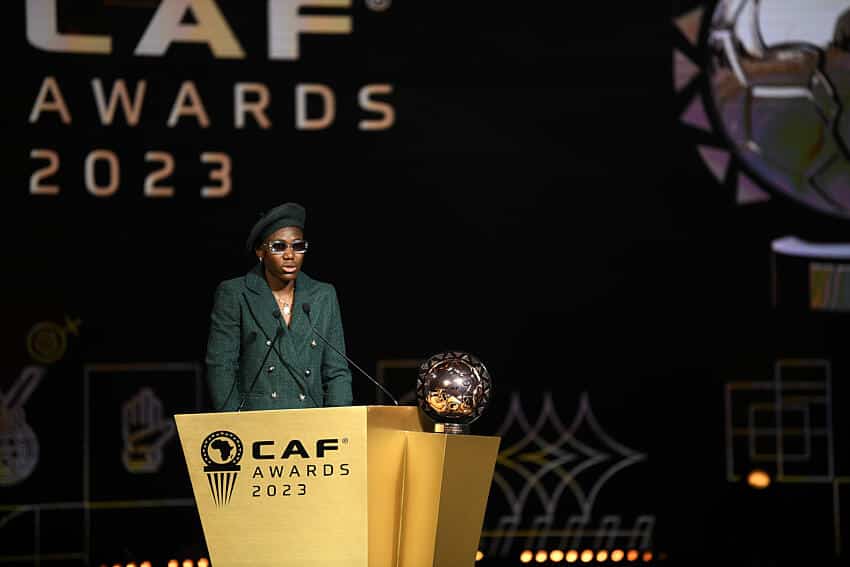 Asisat Oshoala during 2023 CAF awards