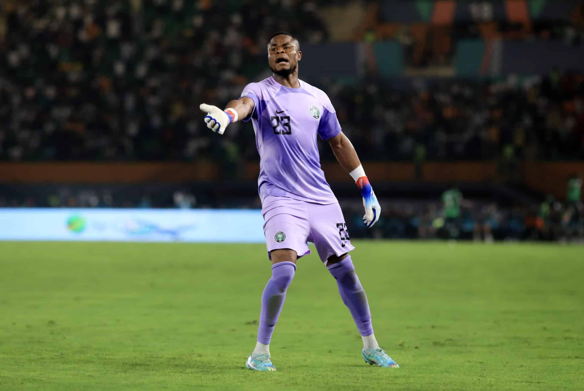 Stanley Nwabalai prepping for Super Eagles action against Angola