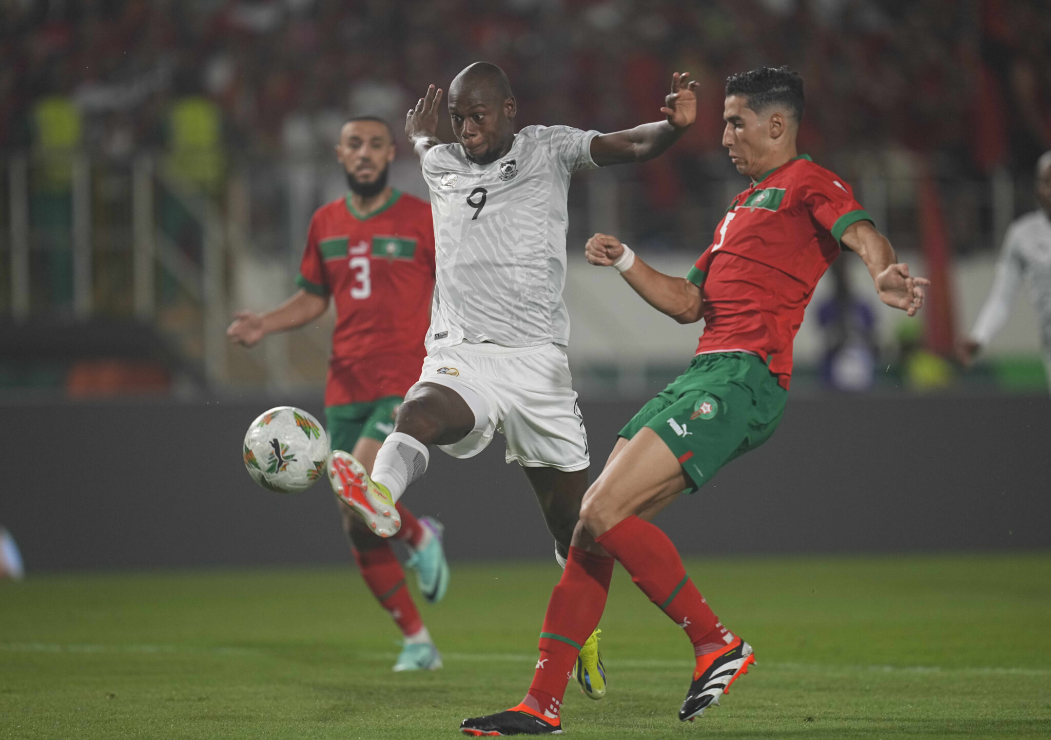 Evidence Makgopa in the Bafana Bafana vs Cape Verde combined XI