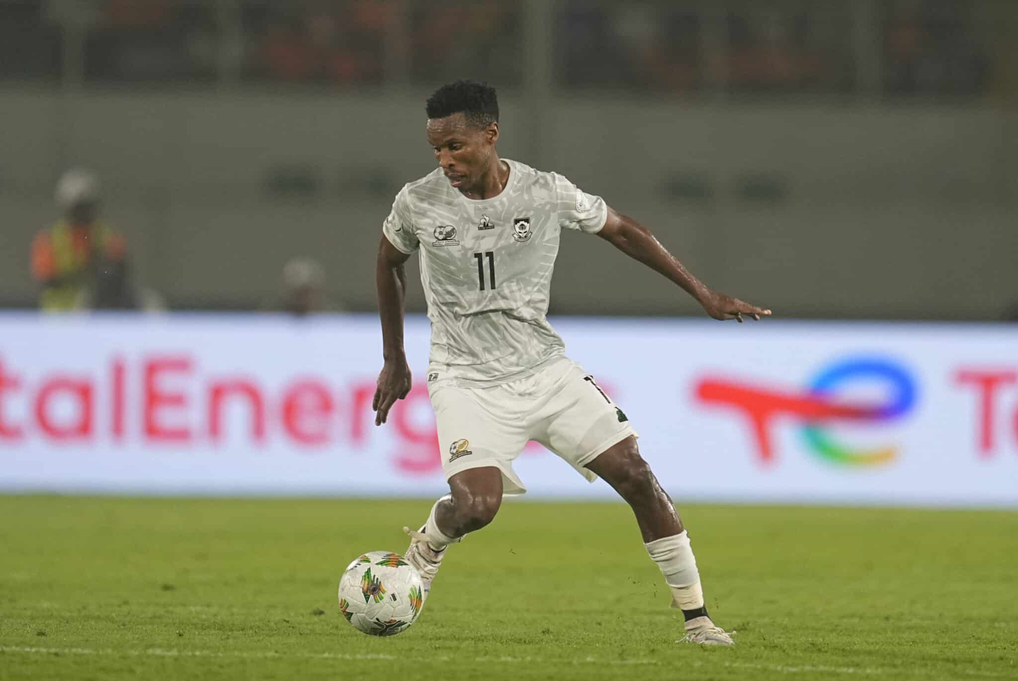 Themba Zwane in the Bafana Bafana vs Cape Verde combined XI