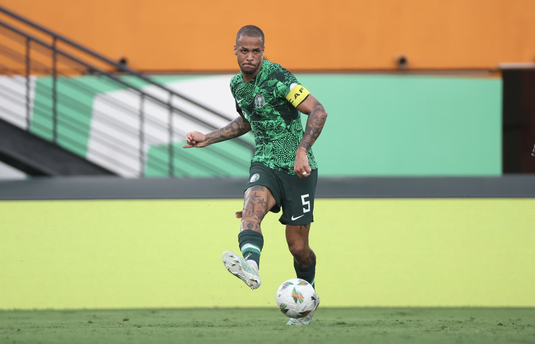 Ekong scored the first goal for Super Eagles