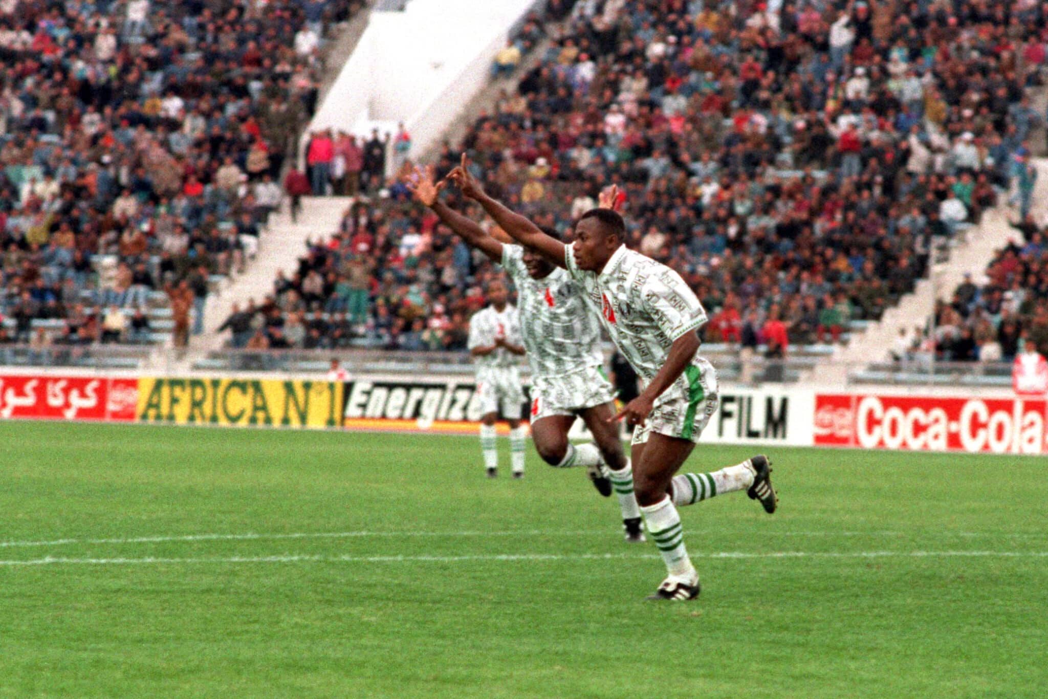 Nigeria FC - Emmanuel Amuneke celebrates AFCON 1994 final goal