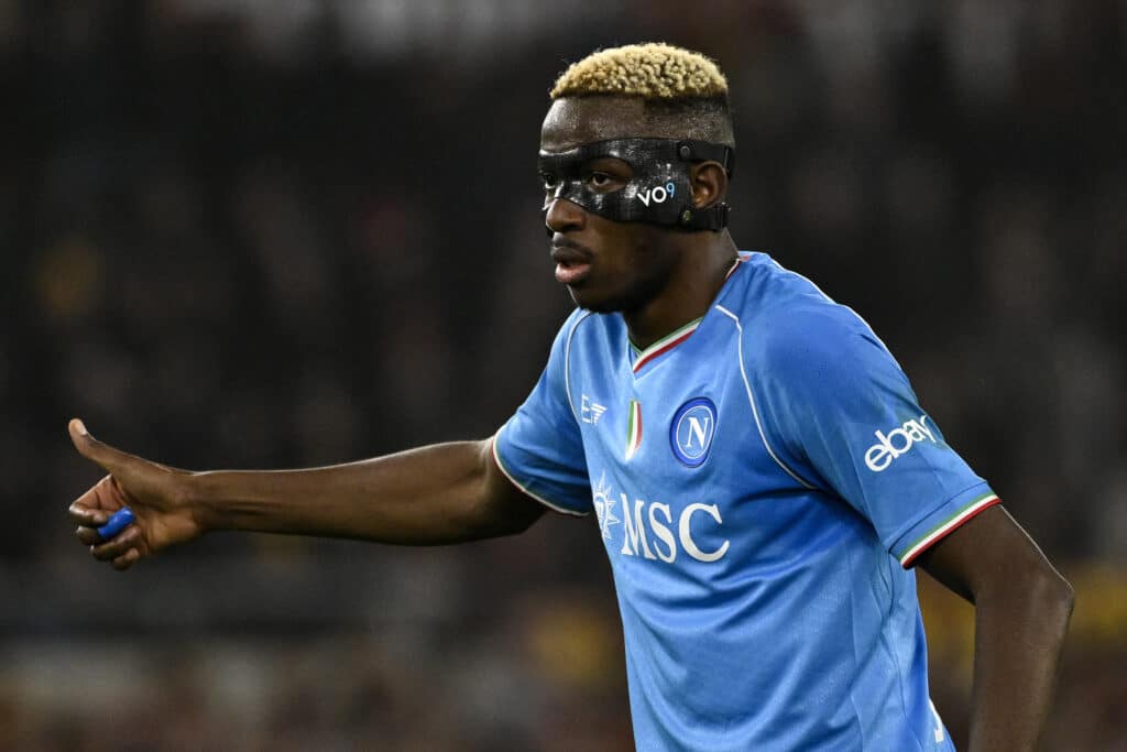 Victor Osimhen goals against Spanish sides 1 Victor Osimhen in action for Napoli