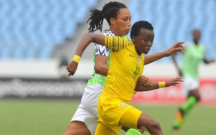 Players in action during Nigeria vs South Africa encounter