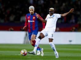 Osimhen scores to salvage a draw for Napoli in UCL clash against Barcelona