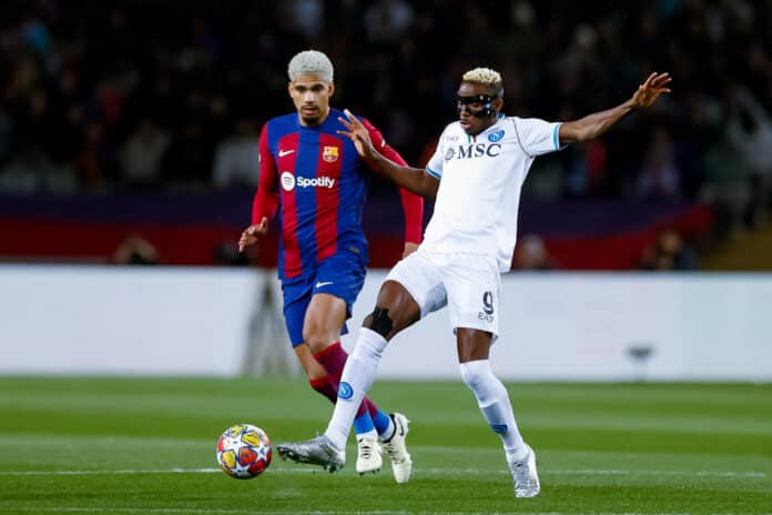 Victor Osimhen blanks as Barcelona eliminate Napoli in UCL R16