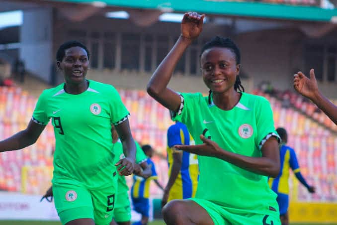 The Falconets players celebrating