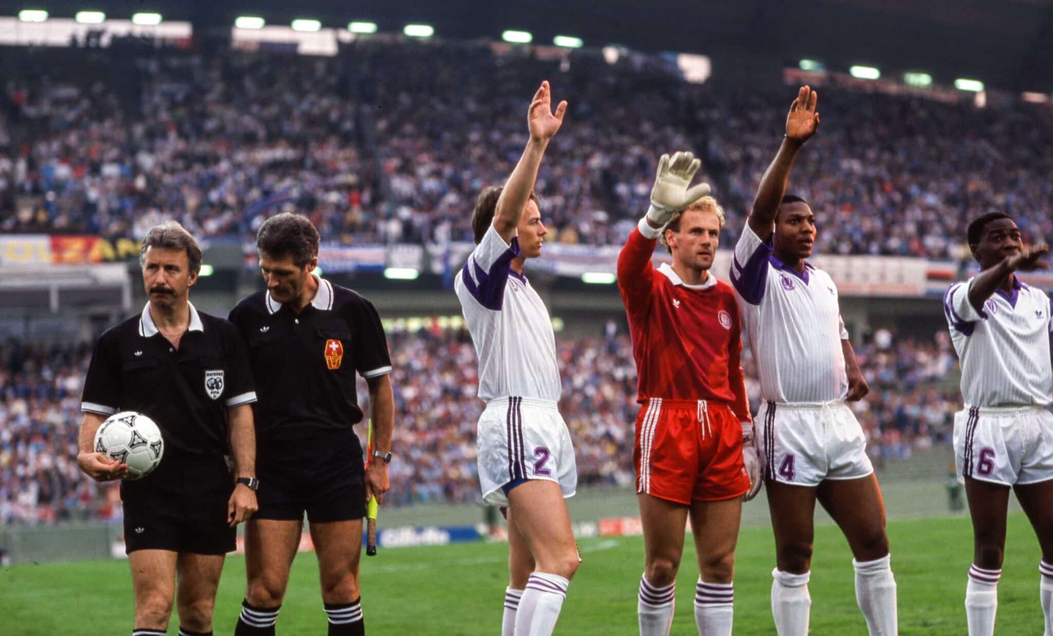 Former Super Eagles coach and captain Stephen Keshi playing for Anderlecht