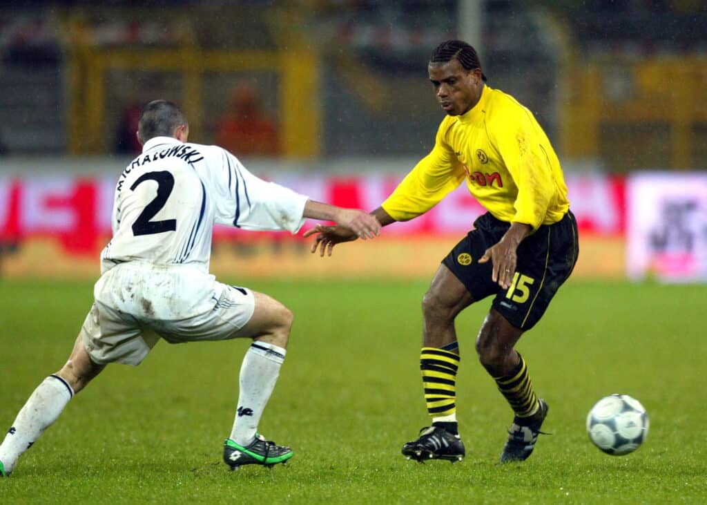 Former Super Eagles captain Sunday Oliseh playing for Borussia Dortmund