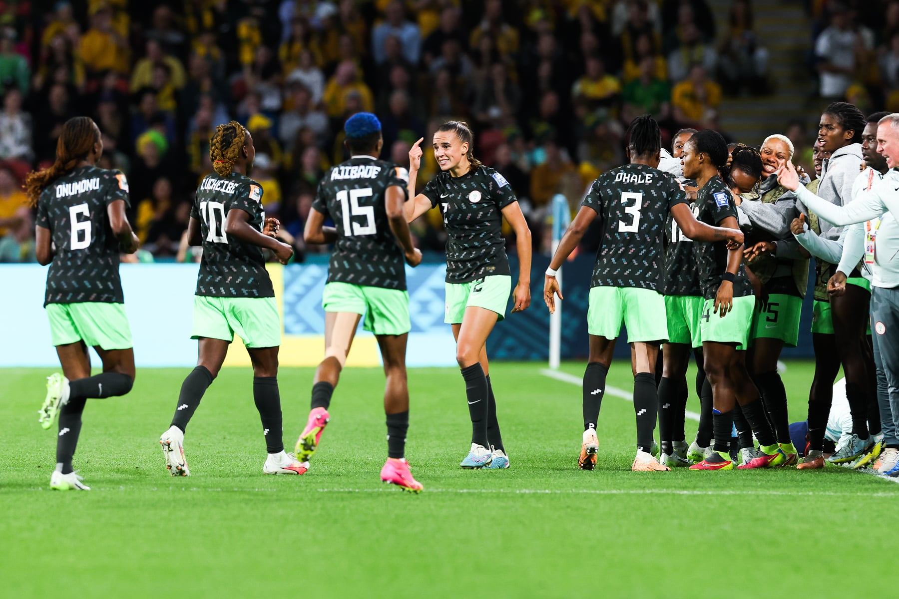 Super Falcons in action