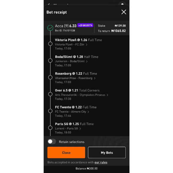 Livescore Bet bonus code