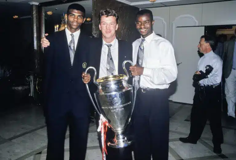 Super Eagles players Finidi and Kanu