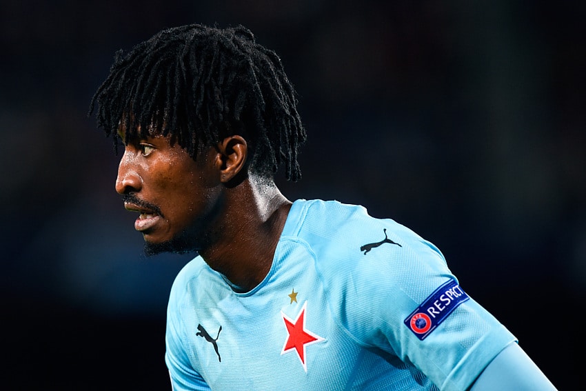 Peter Olayinka in action for Sparta Praha 