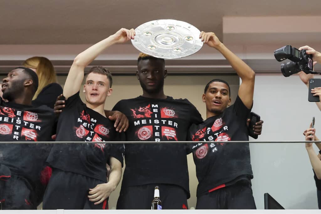 Super Eagles players Boniface and Tella