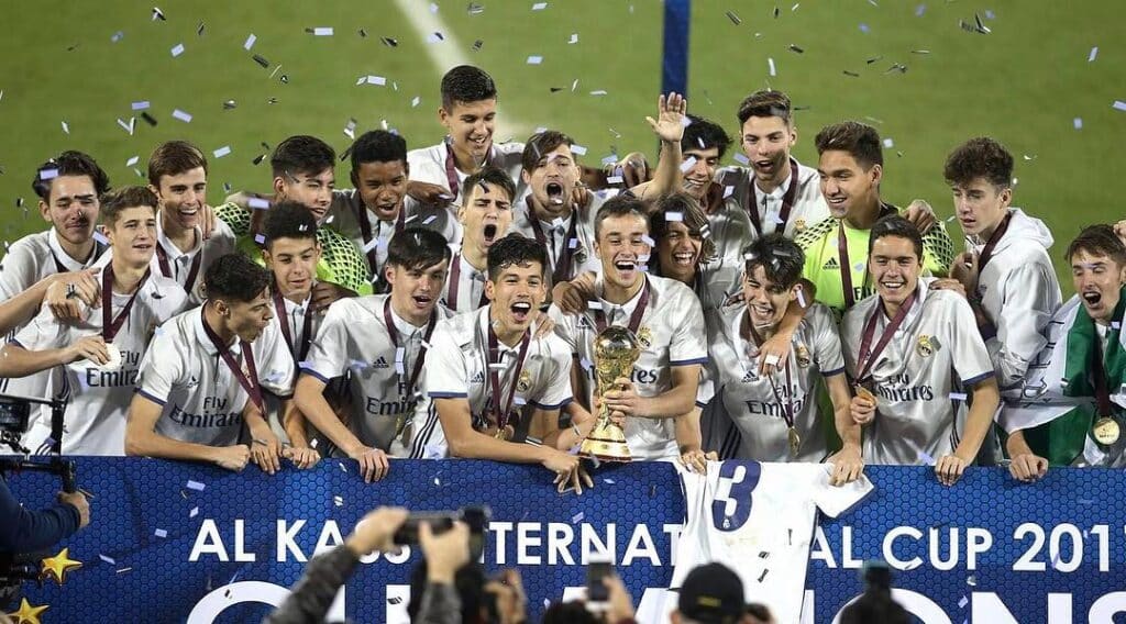 Lifting a trophy