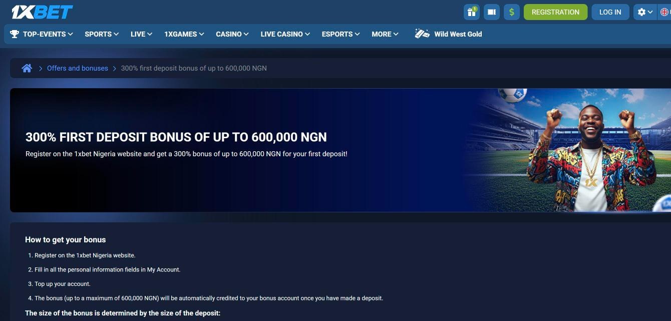 1xBet Promo Code Nigeria: GBL10 and Up to ₦600,000 (October 2026) 2 1xBet Nigeria offers page: 300% first deposit bonus of up to 600,000 NGN